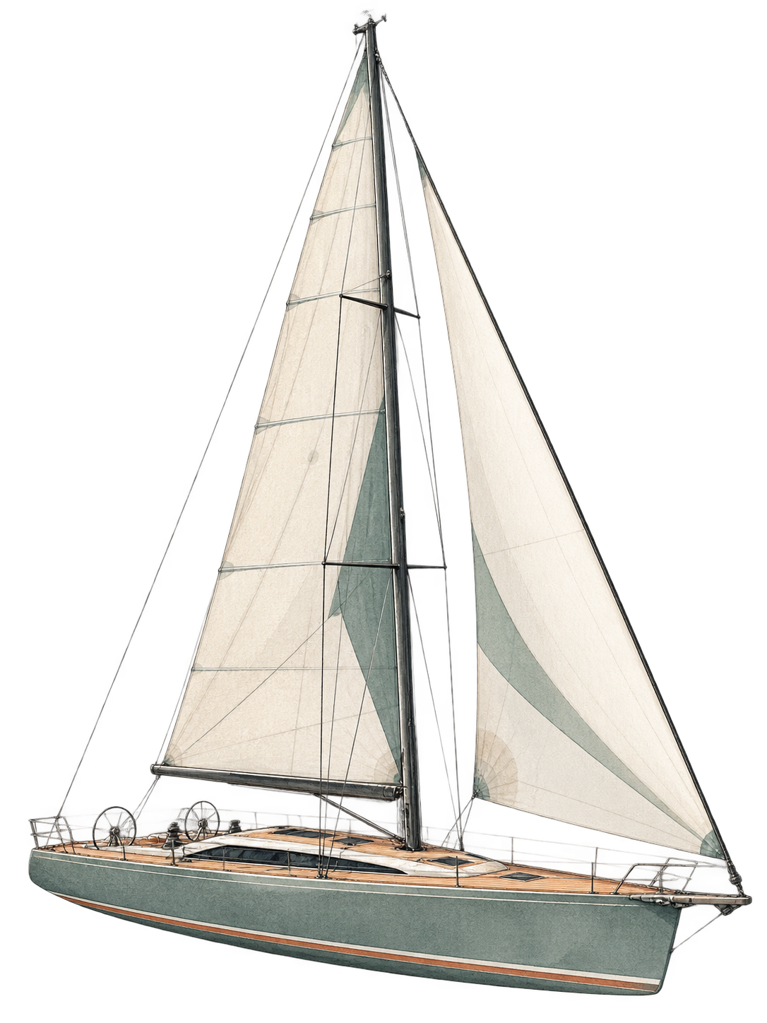 Axopar 37 XC Cross Cabin center consoles illustration