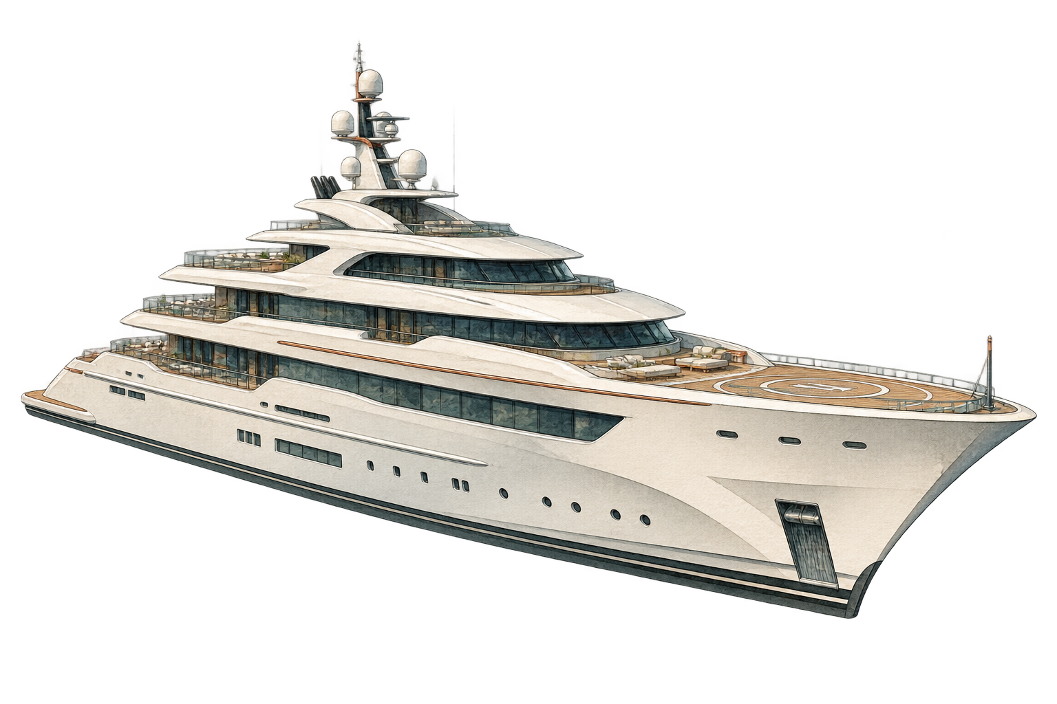 Bering 70 Explorer explorer yachts illustration