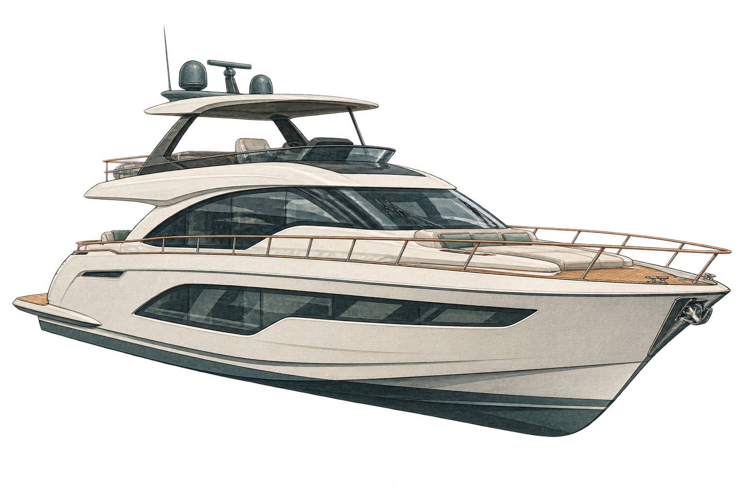 Nimbus W11 day boats illustration